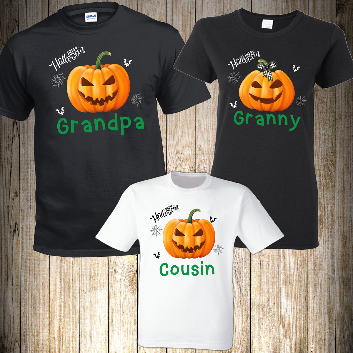 Pumpkin Face Family Halloween T-shirt Graphic by shipna2005