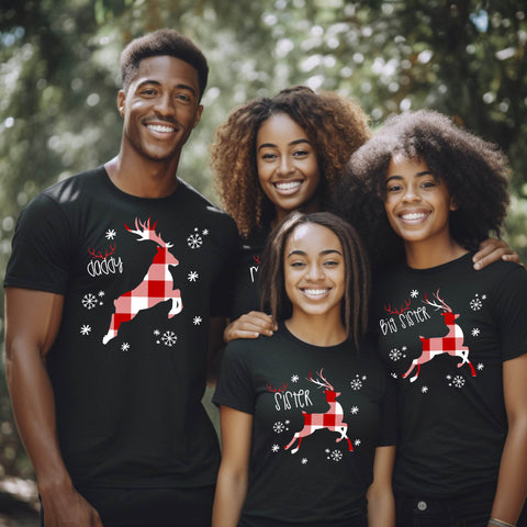 Reindeer Christmas Family Shirts