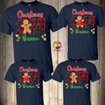 Gingerbread Christmas Family Matching Shirts