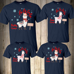 Llama Christmas Family Shirts