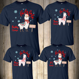 Llama Christmas Family Shirts