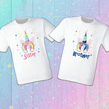 Unicorn Family Shirts Unicorn Birthday Shirt Birthday Girl Unicorn party Unicorn theme Family matching Personalized Custom Pink Unicorn Birthday Girl Family Matching Rainbow