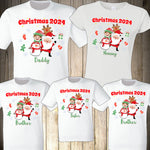 Christmas Family Shirts Santa Elf Christmas Shirts for Family Christmas Matching Custom Personalized Shirts Christmas 2024 Reunion