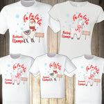 Llama Christmas Family Shirts