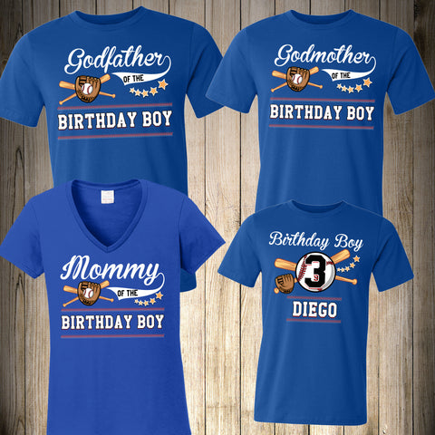 Baseball Birthday Family Shirts – X Graphics Shirts