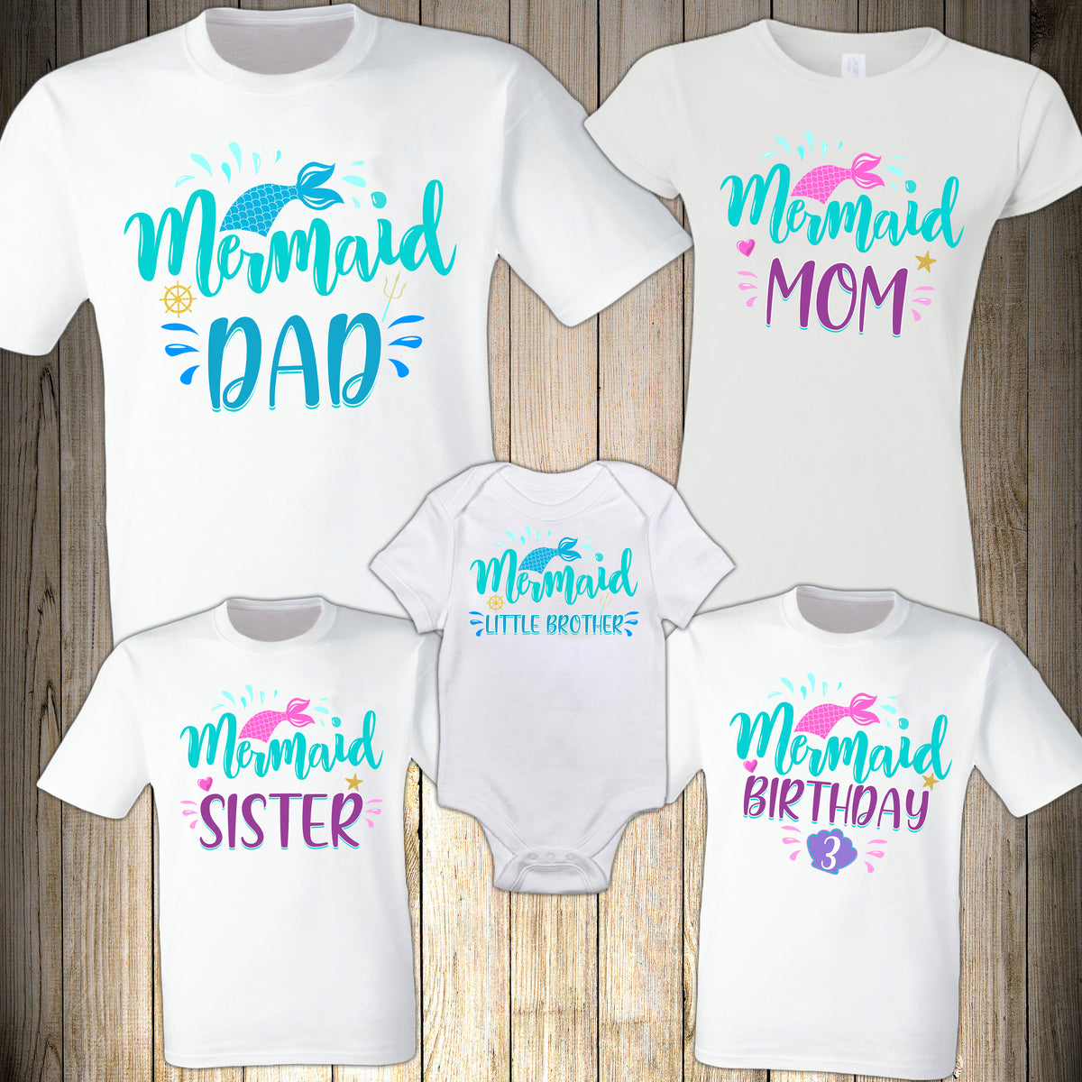 Mermaid Tail Birthday Shirt – X Graphics